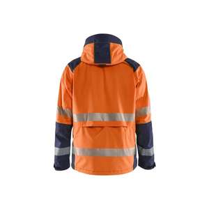 BLAKLADER - 4435198753896XL Chaqueta de concha de alta visibilidad Naranja/Azul marino-EAN 7330509856956 ROPA DE TRABAJO DE LA HI-VIS - Product Image 2