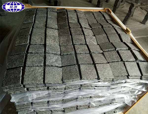 رصف أحجار من الجرانيت الأسود, شبكة ملتفة مدعوم g684 - Product Image 1