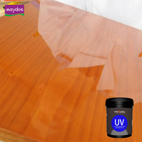 Vernis liquide UV pour le durcissement de l'acrylique, revêtement pour bois, MDF, meubles, haute brillance, 100% brillant, revêtement UV en rideau
