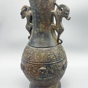 Antique Brass ấm trà mô hình với mô hình động vật và cổ Thủ công mỹ nghệ đúc kỹ thuật chuỗi kết nối nắp - Product Image 5