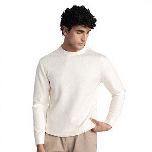 Pull en tricot à col rond pour homme, coupe classique, couleur unie, décontracté, pour l'automne - Product Image 1