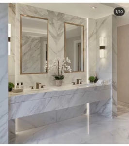 Encimeras de Mármol Blanco Calacatta de Italia, Precio de Azulejos de Mármol de Piedra de Lujo para Paredes de Fondo - Product Image 1