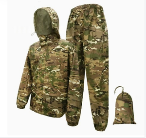 Traje de Caza de Dos Piezas con Capucha, Impermeable, Cortavientos y Transpirable para Entusiastas de la Caza, Ciclismo y Pesca al Aire Libre - Product Image 2