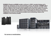 DDR4 64GB RECC Server RAM 2133Mhz 2400Mhz 2666Mhz 2933Mhz 3200Mhz Server Memory MTA72ASS8G72LZ-2G9D