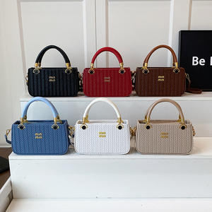 Sac fourre-tout de luxe en PU, style vintage, à bandoulière unique, sac seau pour femme, sacs à bandoulière, vente chaude - Product Image 1