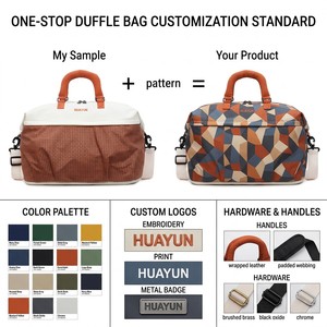 Sac de voyage extensible bicolore en Ripstop avec extension inférieure, séparation sec/humide, léger, multicolore, sac à main personnalisé - Product Image 2