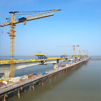 Plateforme de coffrage suspendue à double pont en acier, panier de coulage en cantilever réutilisable haute résistance pour la construction de ponts