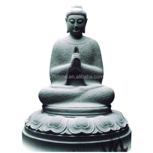 Estatua de Buda <span class=keywords><strong>Amitabha</strong></span> Orando, Tallada en Piedra Blanca, Grande, para Jardín o Exteriores, Escultura del Patriarca Budista Sakyamuni - Product Image 6