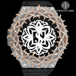 Reloj de Diamantes Moissanite con Incrustaciones de Oro, el Más Vendido, para Reuniones de Negocios, Eventos Formales y Uso Casual, Disponible para la Venta - Product Image 3