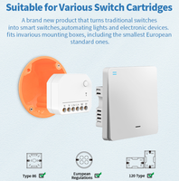 Module de relais intelligent WiFi 2.4GHz aucun fil neutre requis, prise en charge de la voix, certification FCC, réglage de scène intelligent multifonctionnel