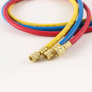 Tuyau de charge de réfrigérant trois couleurs R22 R134a R410a, 10m, flexible, en laiton, pour systèmes de climatisation HVAC - Product Image 3