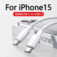 Câble USB-C vers USB-C 60W 2M, facile et durable, pour tous les chargeurs PD Type-C, pour ordinateurs iOS, écouteurs, utilisation à domicile