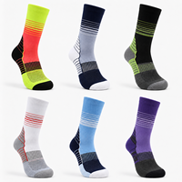 Chaussettes de course à compression graduée pour femmes, respirantes, avec soutien de la voûte plantaire, anti-fatigue, anti-bactériennes, pour marathon, échantillon gratuit, très appréciées