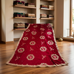 En gros Dupatta en Georgette Phulkari brodé à la main, coloré, de haute qualité, 2026, pour femmes, style décontracté, foulard et châle - Product Image 3
