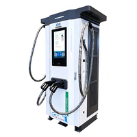 Chargeur rapide DC double pistolet 480 kW pour véhicules électriques, monté au sol, OCPP 1.6J avec grand écran publicitaire et réseau 4G pour station de recharge de bus et camions