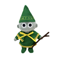 Peluche Minion Sorcier Vert du jeu d'horreur viral, personnage magique en coton PP doux, jouet en peluche Mage Vert