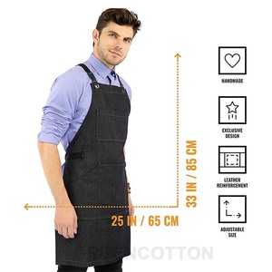 <span class=keywords><strong>Delantal</strong></span> de <span class=keywords><strong>Vaquero</strong></span> con Logotipo <span class=keywords><strong>Personalizado</strong></span>, Ropa de Trabajo para Restaurante, <span class=keywords><strong>Delantal</strong></span> Antimanchas sin Mangas, <span class=keywords><strong>Delantal</strong></span> Multifuncional con Bolsillos Grandes - Product Image 2