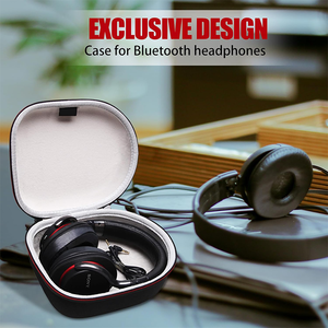 Étui rigide en EVA pour casque supra-auriculaire, antichoc et étanche, pour le rangement des câbles de casques sans fil à réduction de bruit, idéal pour les voyages et le transport quotidien - Product Image 5