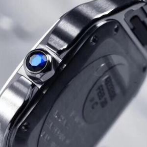 นาฬิกาข้อมือผู้ชายสุดหรู ระบบกลไกอัตโนมัติ รุ่น BV Factory Santoses ใช้กลไก MIYOTA 9015 สำหรับนาฬิกา <span class=keywords><strong>Cartier</strong></span> - Product Image 2