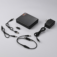 Mini UPS Power Bank 12000mAh Batterie au lithium 12V 9V 5V Alimentation sans interruption portable pour routeur Wifi CCTV