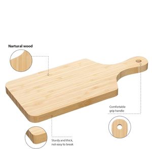 Tabla de Cortar Rectangular de Bambú Ecológica de Alta Calidad con Logotipo y Empaque Personalizados, Disponible en Tamaños de Moda - Product Image 3