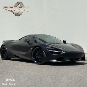 SBM320 mate satén negro ventana coche tinte película protectora de vidrio autoadhesivo vinilo pegatina Jumbo Roll - Product Image 2
