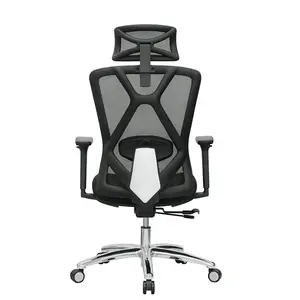 2023 Novo design moderno malha executiva cadeira ergonômica do escritório com altura traseira ajustável