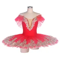 Tutu de ballet professionnel classique pour adulte, costume de cygne blanc du Lac des cygnes, robe de danse de ballerine en forme de crêpe, spandex/nylon, filles, femmes