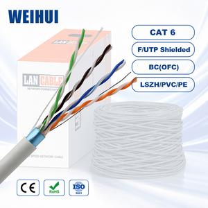 <span class=keywords><strong>สาย</strong></span>แลน WEIHUI F/UTP ป้องกันสัญญาณรบกวน ความเร็วสูง <span class=keywords><strong>Cat6</strong></span> <span class=keywords><strong>ราคา</strong></span>โรงงาน - ทองแดงแท้ 305 ม. 1000 ฟุต <span class=keywords><strong>สาย</strong></span>เคเบิลเครือข่าย - Product Image 1