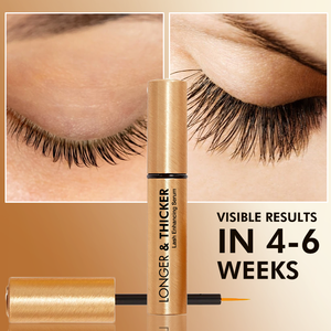 Sérum de croissance des cils OEM aux peptides naturels, acide hyaluronique et vitamine E, formule sûre pour les peaux sensibles, favorise des cils plus longs et plus épais - Product Image 3