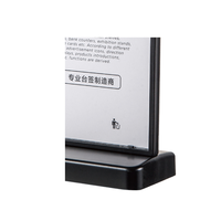 Uhoo 6262 T forme double face personnaliser pratique porte-affiche en acrylique A6 Table Menu Display Stand