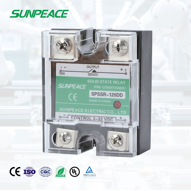 DD DC Single Phase DC SSR Din Rail Miniature Solid State Relay 220V 120A High Protective Switch OEM ODM Available