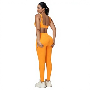 Conjunto Deportivo Premium para Mujer, Bra Deportivo y Leggings de Cintura Alta para Yoga, Gimnasio, Entrenamiento, Fitness, Running, Ropa Deportiva Elástica y Cómoda - Product Image 4