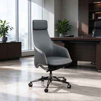 Fauteuil de direction avec appui-tête réglable et mécanisme d'inclinaison synchrone