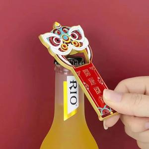 Customized Strong Magnetic Suction Dual Purpose Zinc Alloy <b>Bottle</b> Opener with Baking <b>Paint</b> Printing Utensils for Home Use - Product Image 4
