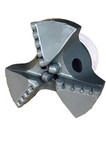 Foret PDC pour puits d'eau, 165 mm, 3 ailettes, filetage API 2 3/8 pouces