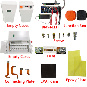 กล่องแบตเตอรี่ Lifepo4 280Ah พร้อม BMS แบบตั้งได้ มีล้อ 51.2V กล่องโลหะ DIY สำหรับประกอบชุดแบตเตอรี่แนวตั้ง JK Box พร้อมบลูทูธ WiFi และจอ LCD - Product Image 4