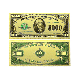 Banconota d'Oro Vintage da 500 Dollari USA - Banconota da Collezione Storica del 1928, Stampa in Lamina d'Oro 15,5x6,5cm, Regalo per la Casa - Product Image 4