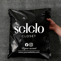 Sacs d'expédition personnalisés en polyéthylène biodégradable pour vêtements, avec logo imprimé, pour courriers et colis
