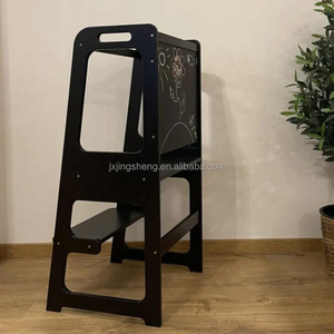 <span class=keywords><strong>Torre</strong></span> <span class=keywords><strong>de</strong></span> aprendizaje Montessori para niños, taburete <span class=keywords><strong>de</strong></span> paso <span class=keywords><strong>de</strong></span> madera sólida, Color madera - Product Image 4