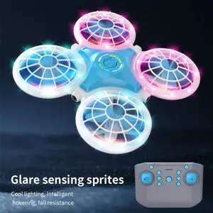 2.4g Mini Rc uçan Quadcopter Drone uçan engel kaçınma Ufo çocuk uzaktan kumanda uçak Drone erkek kız oyuncak acemi için