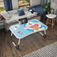 Table pliante moderne en métal pour ordinateur portable/ordinateur de lit avec interface USB, design réglable, 60x40x28cm, garantie de 3 ans