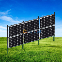 Fabricant de clôture solaire bifaciale verticale en acier Système de rayonnage solaire à montage au sol optimisé pour la ferme