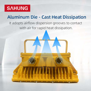 <span class=keywords><strong>Projecteur</strong></span> <span class=keywords><strong>LED</strong></span> étanche IP65 <span class=keywords><strong>ATEX</strong></span> 400W, anti-explosion, corps en aluminium, éclairage d'inondation, garantie 5 ans pour l'éclairage maritime - Product Image 3