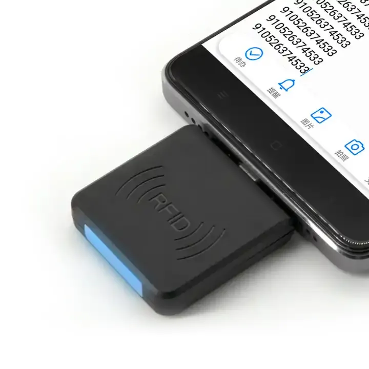Lecteur de carte de proximité intelligent sans fil Square Android Phone NFC Wireless Reader pour sans contact et puce