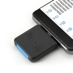 Akıllı kablosuz anahtar kartı okuyucu kare Android telefon NFC kablosuz okuyucu temassız ve çip için