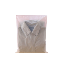 Pochette à fermeture éclair givrée personnalisée pour T-shirts, vêtements de sport, maillots de bain, sacs de rangement transparents en plastique pour vêtements