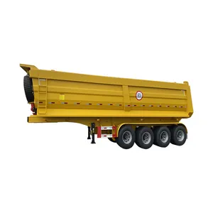 3 eixos 4 eixos 35/40 CBM reboque basculante 60 toneladas dumper semi-reboque para venda