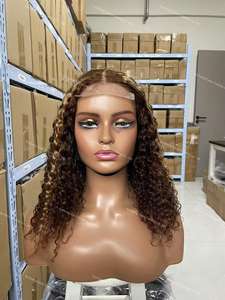 कुंवारी थोक मानव बाल विग सस्ते सीधे बोब पिक्सी कट बोब, 4x4 पानी की लहर बोब फीता के साथ - Product Image 2