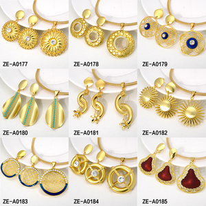 ชุดเครื่องประดับเจ้าสาวสุดหรูคุณภาพสูง ชุบทอง 14K สไตล์โรแมนติก สำหรับผู้หญิง งานแต่งงาน งานหมั้น และงานเลี้ยง - Product Image 4